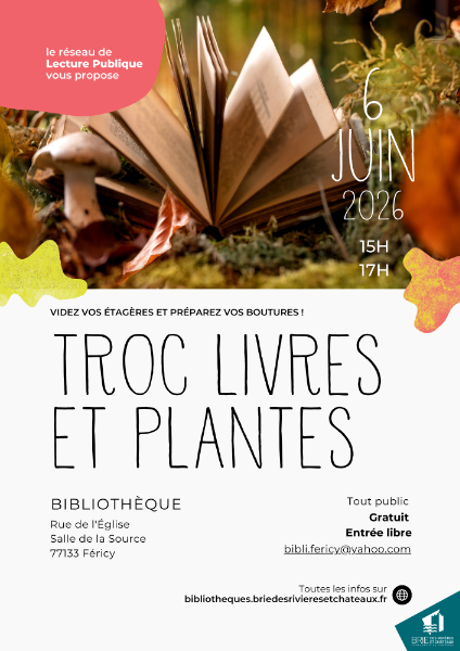 Couverture de Troc aux plantes et aux livres à Féricy